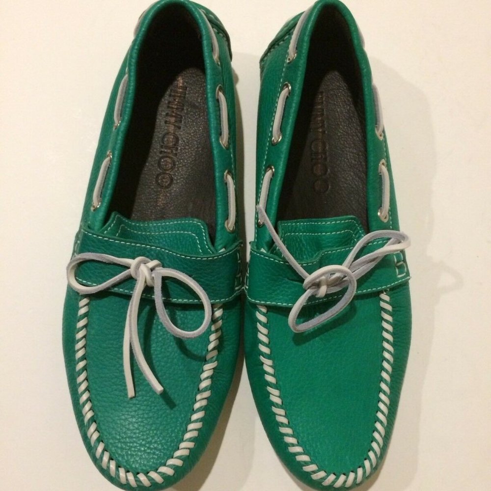 Jimmy Choo Moccasin Leather Loafers NEW 43EU/10US